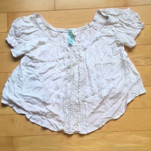 Flowy off the shoulder crop top